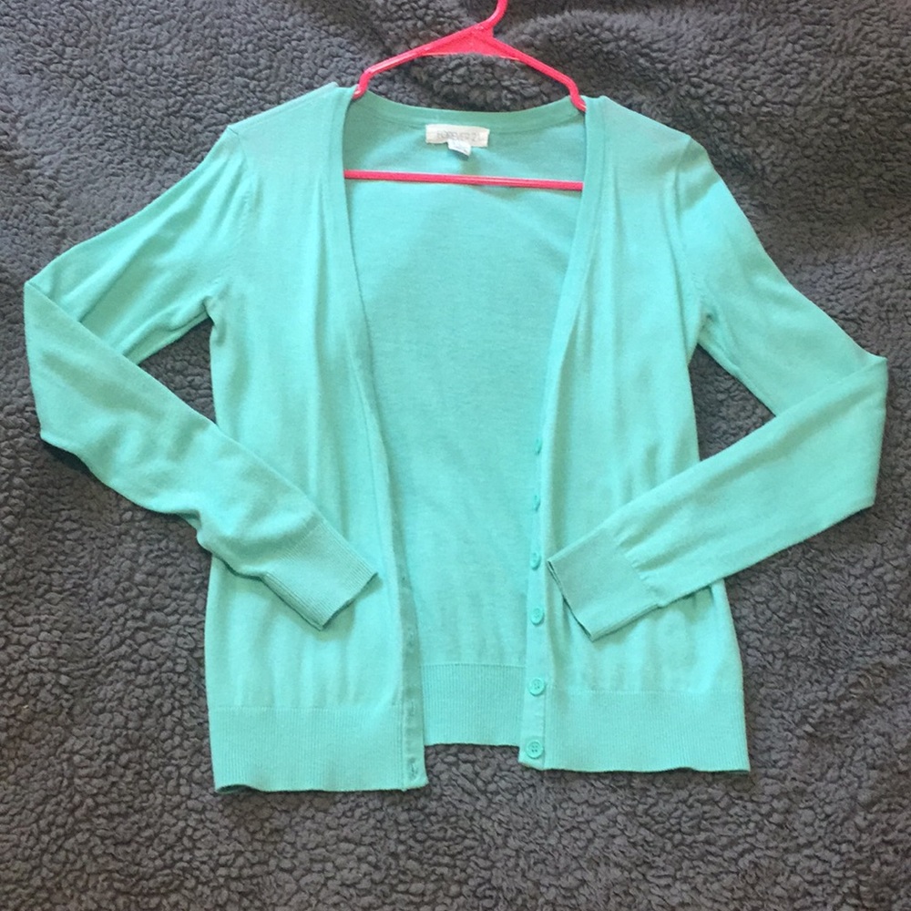 Teal Cardigan